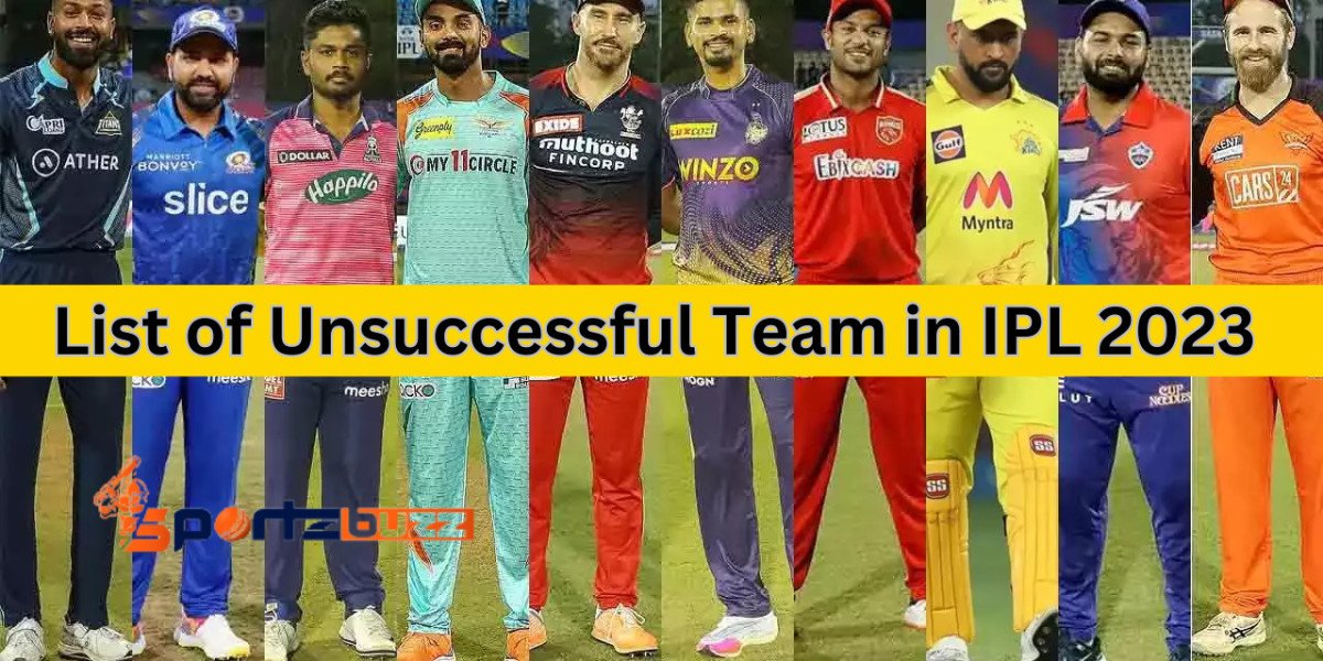 List of Unsuccessful Team in IPL 2023