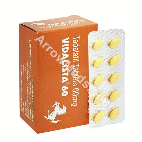 Vidalista 60 mg - Best ED Solution for male | Buy online (25%OFF)