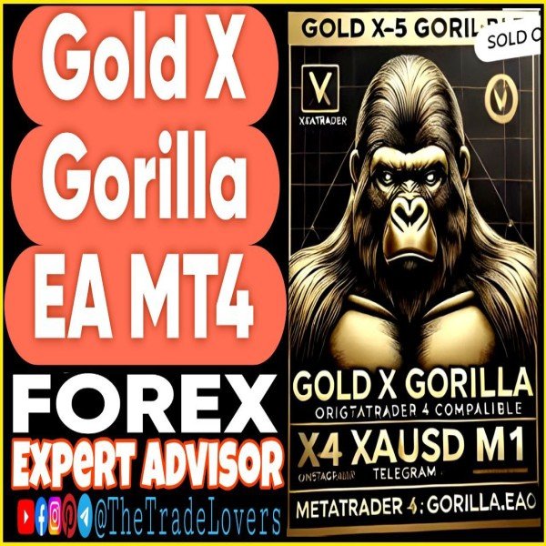 Gold X Gorilla EA MT4 + Sets (Works on Build 1431+) | Forex Robot | MT4 Expert Advisor - The Trade Lovers