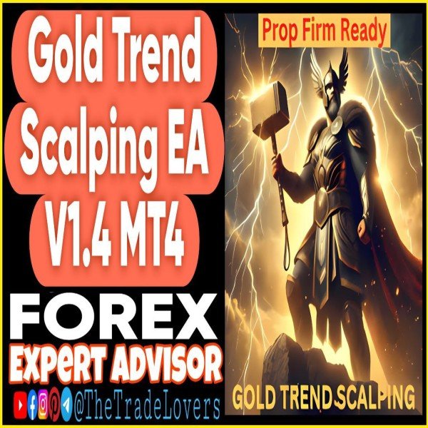 Gold Trend Scalping EA v1.4 MT4 (Works on Build 1431+) | Forex Robot | MT4 Expert Advisor - The Trade Lovers