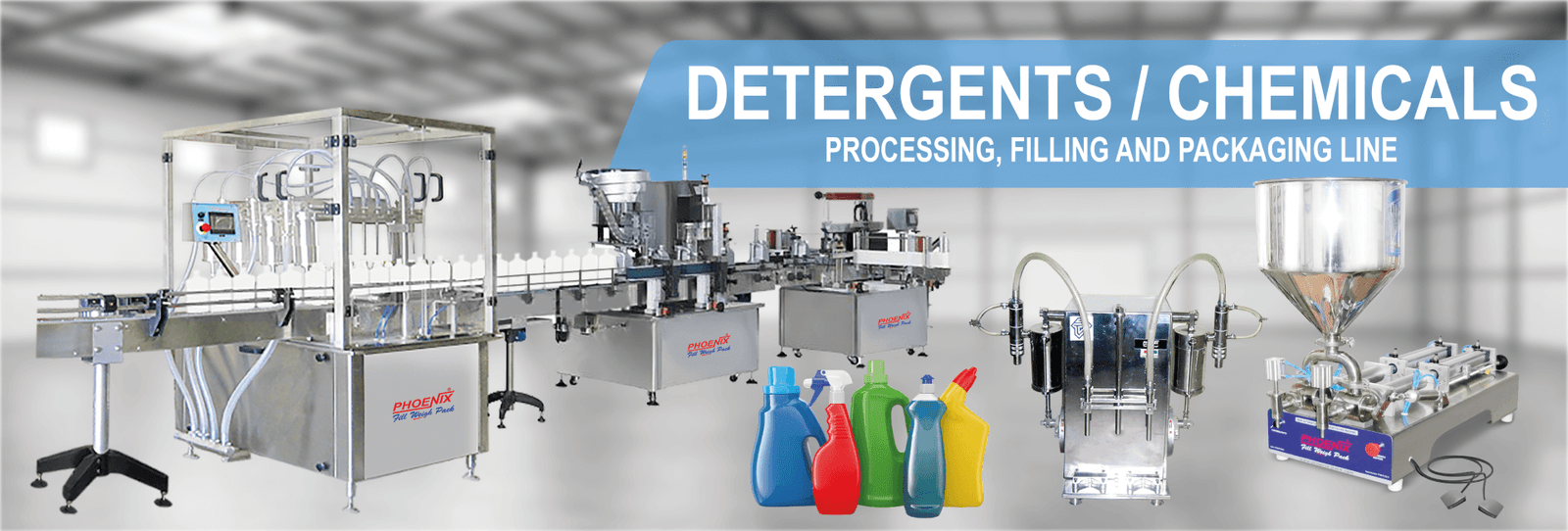 Detergents Chemicals Filling & Line Price in Dubai, UAE - Phoenix